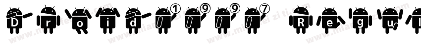 Droid1997 Regular字体转换